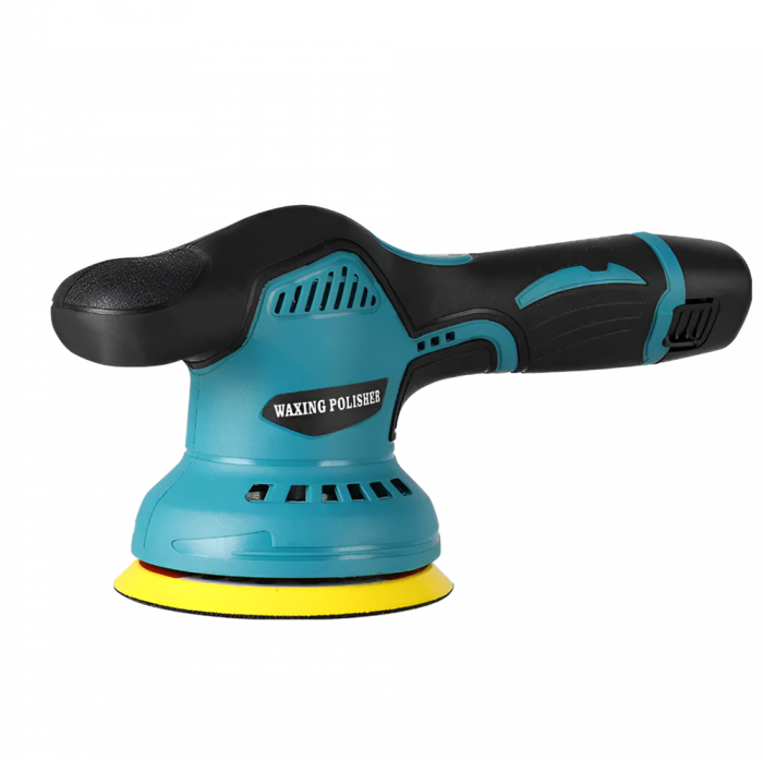 Aparat Polish Auto, 2 Acumulatori 12V, Fara fir, Portabil, 2500-5000 Rpm, 8 Viteze, Albastru/Negru [7]