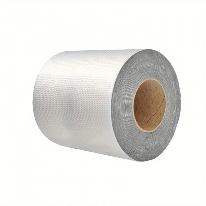 Banda Adeziva pentru reparatii, cu Finisaj din Aluminiu, Rezistenta la Apa, Aderenta Sporita, 20cm Latime [1]