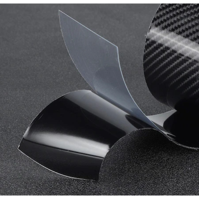 Banda Protectie Auto, din Carbon, Pentru Prag, Usa, Bara, Bord, Impermeabila, Tuning Auto, 5cm x 5m [4]