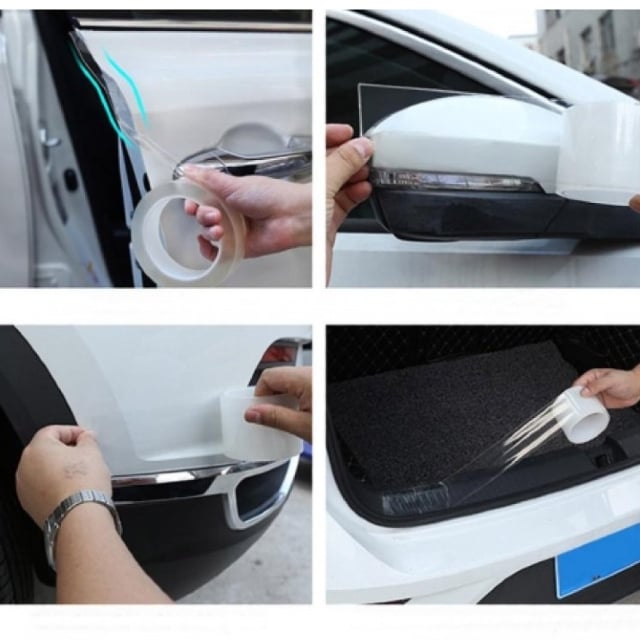 Banda Protectie Auto, Pentru Usa, Prag, Bara, Interior/Exterior, 30mm x 5m [3]