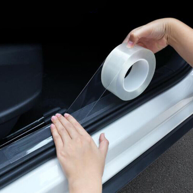 Banda Protectie Auto, Pentru Usa, Prag, Bara, Interior/Exterior, 70mm x 5m [2]