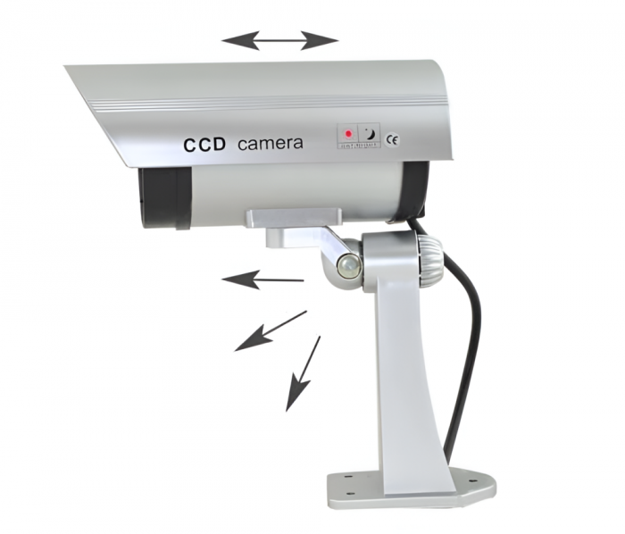 Camera de Supraveghere Falsa, eSimplu®, cu Led de Activitate Intermitent, Rezistenta la Apa, Argintiu [5]