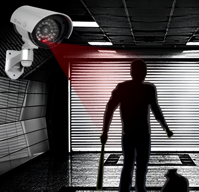 Camera de Supraveghere Falsa, eSimplu®, cu Led de Activitate Intermitent, Rezistenta la Apa, Argintiu [3]