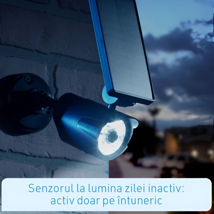 Camera Falsa de Supraveghere cu Senzor de Miscare, Lumina LED, Acumulator, 8 LED-uri Puternice [9]
