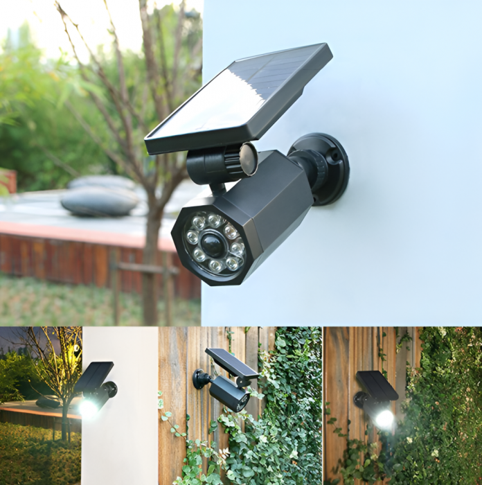 Camera Falsa de Supraveghere cu Senzor de Miscare, Lumina LED, Acumulator, 8 LED-uri Puternice [3]