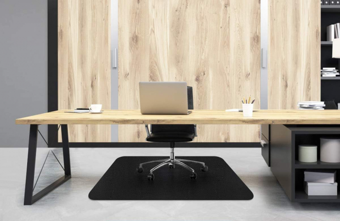 Covoras Protectie Pardoseala, Aspect Mat, Impotriva Zgarieturilor, Negru, 140x100 Cm [3]