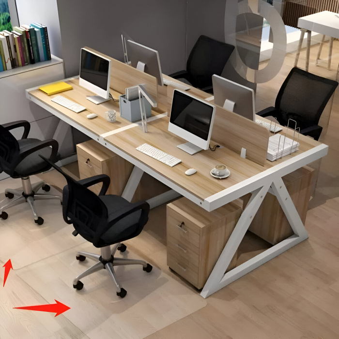 Covoras Protectie Pardoseala,  Aspect Mat, Transparent, 140x100 Cm [5]