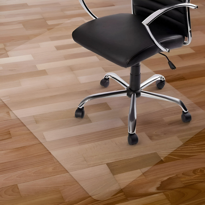 Covoras Protectie Pardoseala Birou, Aspect Mat, Impotriva Zgarieturilor, Transparent, 120x90 Cm [4]