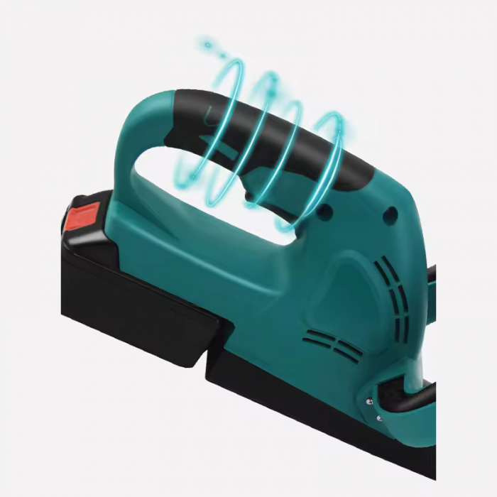 Foarfeca Profesionala pentru Tuns Gard viu si Arbusti, Cu 1 Acumulator, 36V 5AH, Lama 50 cm, Maner Ajustabil, Distanta Dinti 17 mm, Angrenaj Metalic, Culoare Albastru [9]