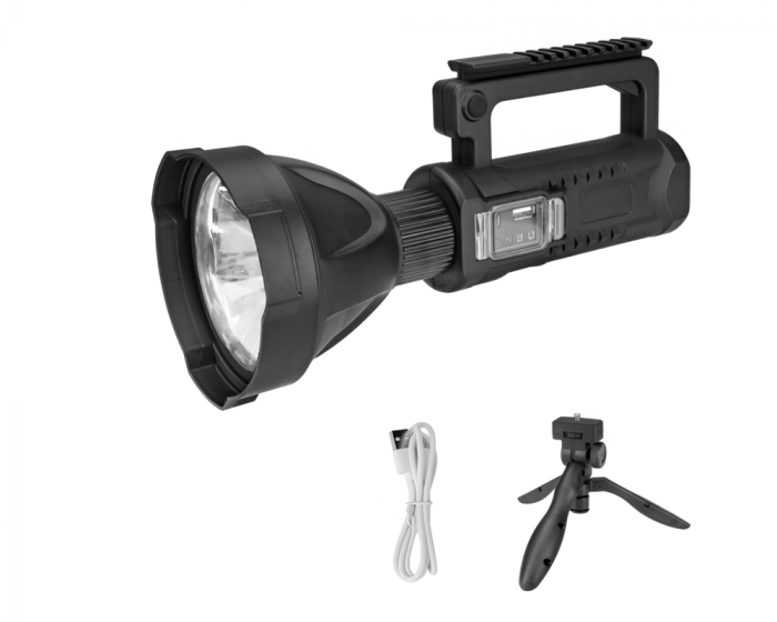 Lanterna LED  pentru Pescuit sau Camping, Reincarcabila, functie PowerBank, 4 Moduri Iluminare, Trepied Inclus [4]