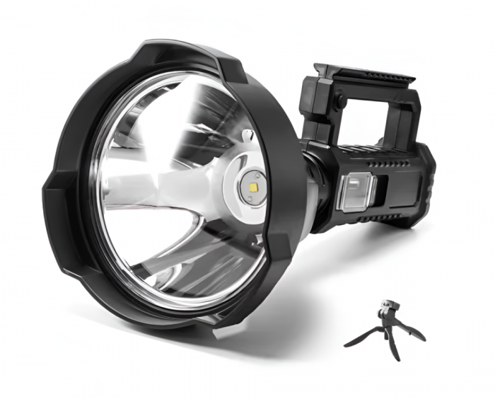 Lanterna LED  pentru Pescuit sau Camping, Reincarcabila, functie PowerBank, 4 Moduri Iluminare, Trepied Inclus [3]