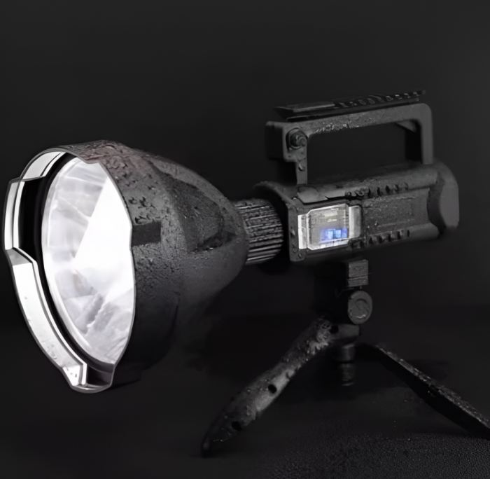 Lanterna LED  pentru Pescuit sau Camping, Reincarcabila, functie PowerBank, 4 Moduri Iluminare, Trepied Inclus [7]