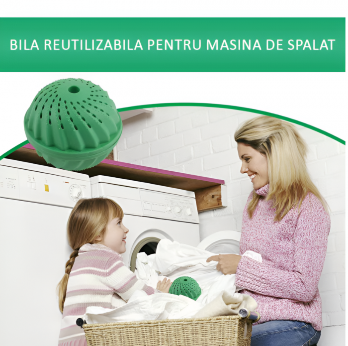Minge pentru Masina de Spalat, Reduce Depunerile de Calcar si Rugina, Elimina Mirosurile Neplacute si Bacteriile, 1500 Spalari, Verde [8]