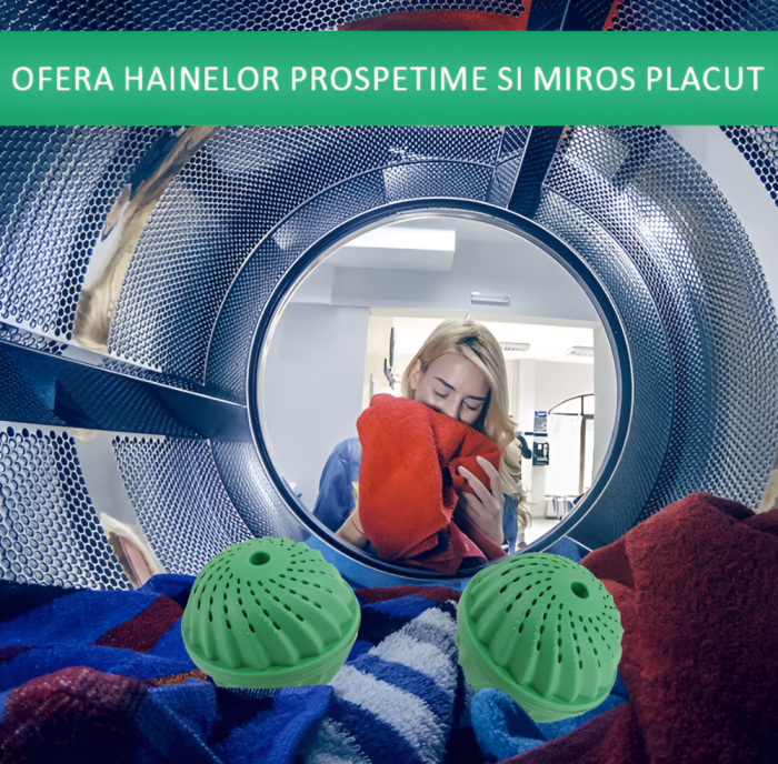 Minge pentru Masina de Spalat, Reduce Depunerile de Calcar si Rugina, Elimina Mirosurile Neplacute si Bacteriile, 1500 Spalari, Verde [2]