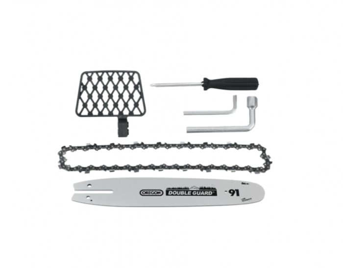 Mini Drujba cu 2 Acumulatori, Profesional, Lama 8", 550 W, 21 V, 5 aH, Accesorii, Albastru [10]