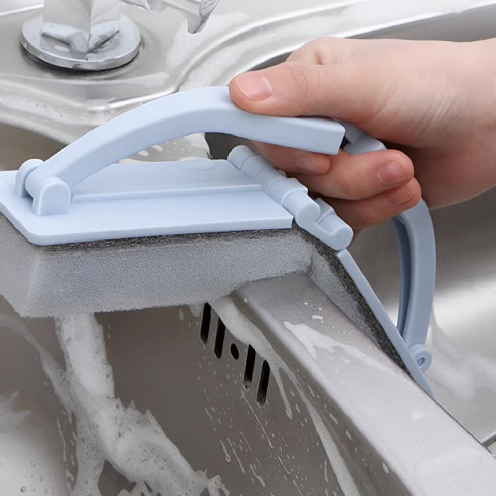 Mini Mop de Curatare, Tip Perie, cu Burete, Pliabil, Ergonomic, Albastru [12]
