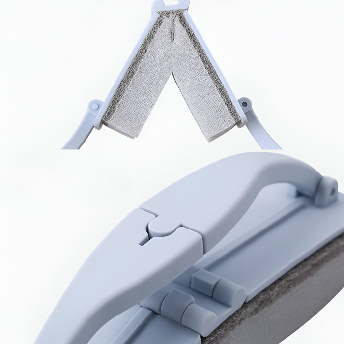 Mini Mop de Curatare, Tip Perie, cu Burete, Pliabil, Ergonomic, Albastru [10]