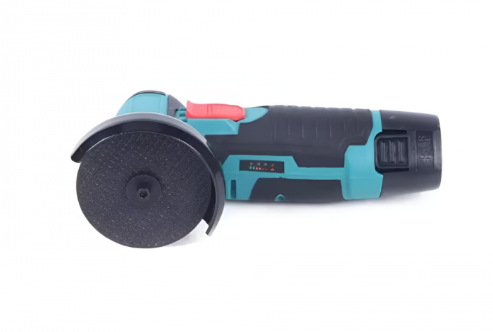 Mini Polizor Flex Unghiular Portabil,  2 acumulatori 12V, 750W, 1500 mAh, 19500 rpm, 2 discuri 76 mm, Autonomie Mare, Verde/Negru [5]