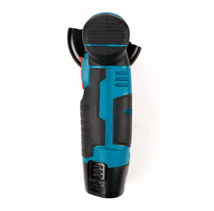 Mini Polizor Flex Unghiular Portabil, 2 Acumulatori 12V, 1500W, 3000 mAh, 19500 rpm, 6 Discuri Incluse, Cutie de Transport, Autonomie Mare, Verde/Negru [6]