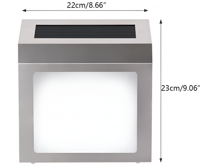 Numar Casa cu Lampa Solara, cu iluminare LED , 12 lm, AA 1.2V [3]