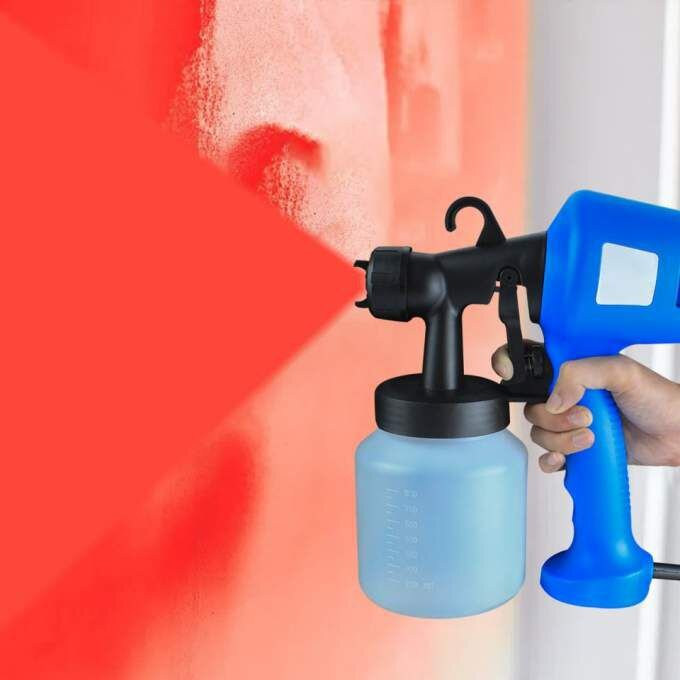Pistol de Vopsit cu Pulverizator Electric, Capacitate 800 ml, Albastru [4]