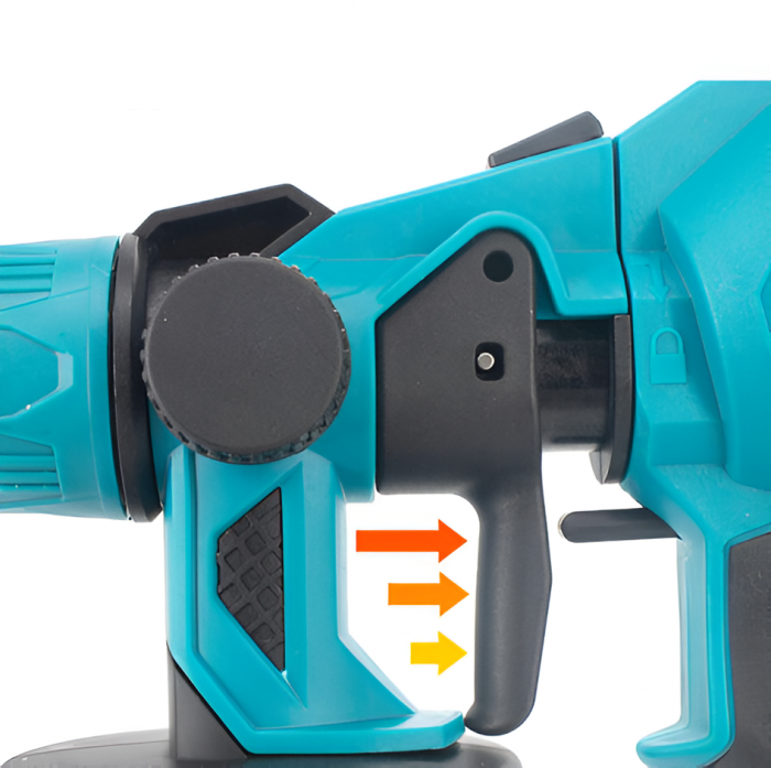Pistol de Vopsit Electric Profesional, Fara Fir, 120W, 21V, Cu 2 Baterii Li-Ion, capacitate 800 ml [3]
