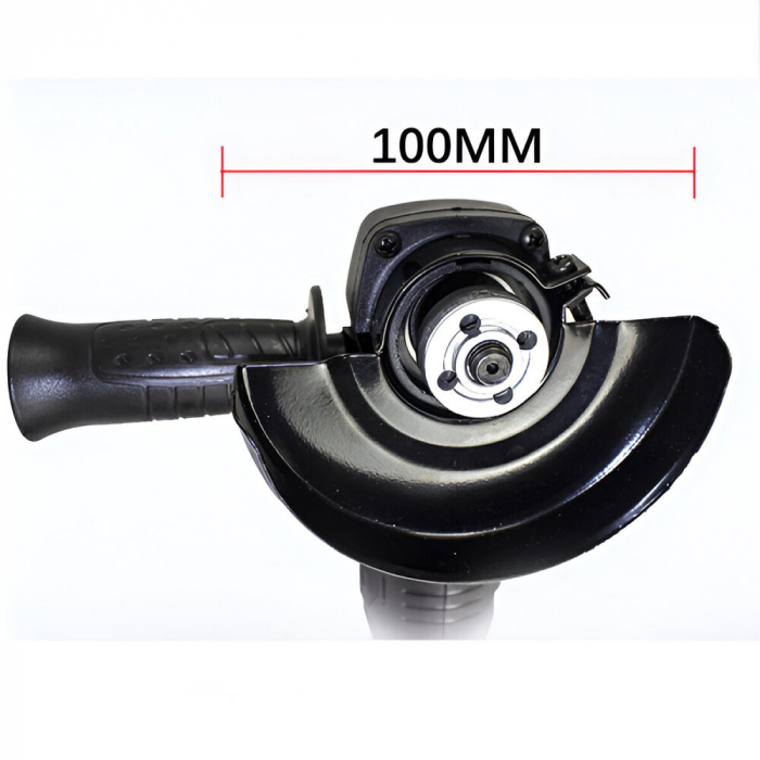 Polizor Unghiular fara Fir, 2 Acumulatori Inclusi, 300 W, 24 V, Diametru Taiere 100mm, Negru [2]