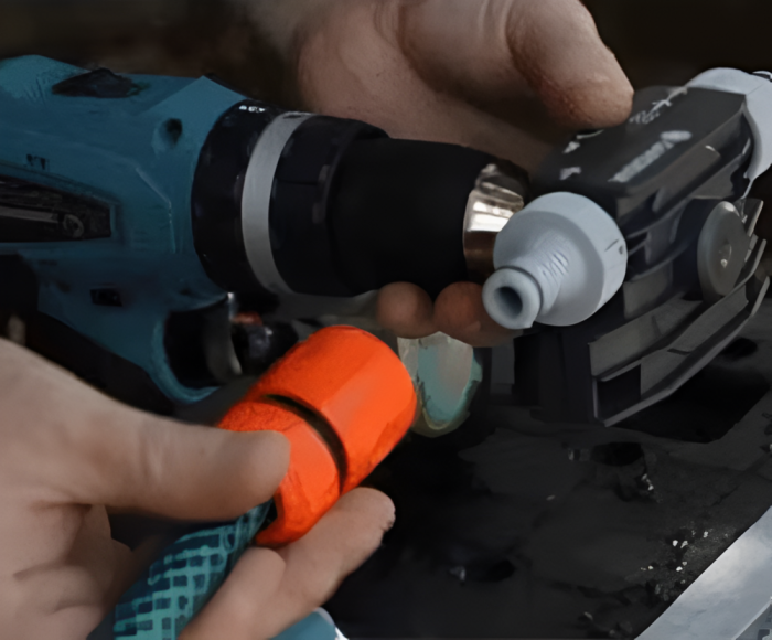 Pompa Transfer Lichide, Actionata de Bormasina, Carcasa din Plastic si Adaptori Cupla Rapida, Instalare Usoara, Negru [8]