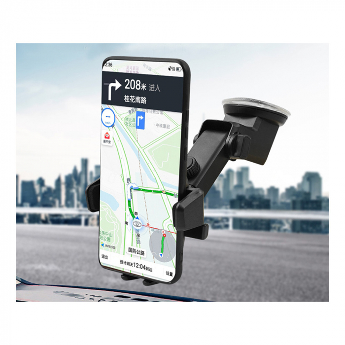 Suport Auto Pentru Telefon, Marime Tefelon Universala, Negru [9]