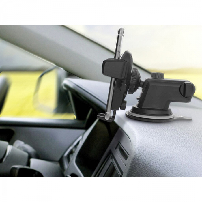 Suport Auto Pentru Telefon, Marime Tefelon Universala, Negru [2]