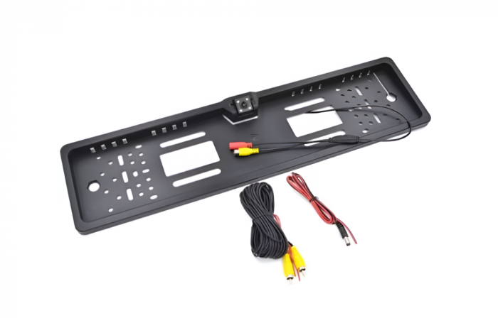 Suport Numar Auto Cu Camera Video Marsarier Cu Night Vision, Unghi Larg De Filmare 170 Grade, Rezolutie 628 x 586 [2]
