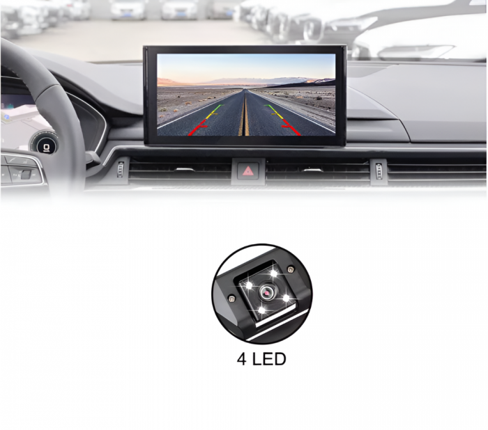 Suport Numar Auto Cu Camera Video Marsarier Cu Night Vision, Unghi Larg De Filmare 170 Grade, Rezolutie 628 x 586 [10]