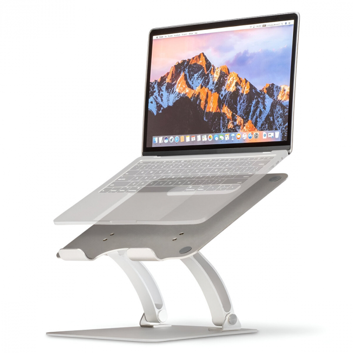 Suport pentru Laptop, Portabil, pentru Corectare Postura, Inclinabil, Pliabil, Ergonomic, Aluminiu [19]