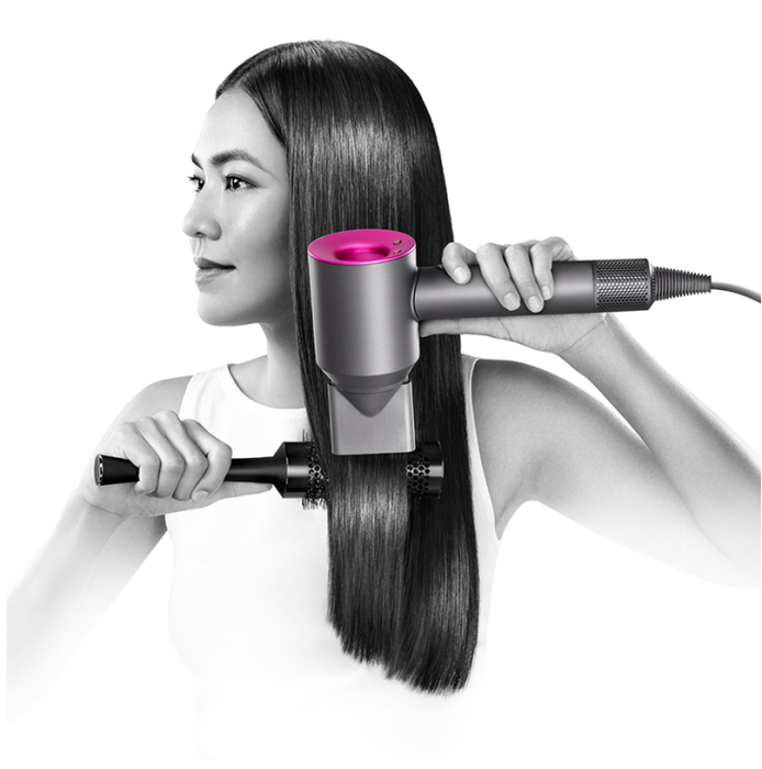 Uscator de par Profesional Tip Supersonic, eSimplu®, Tehnologie Ionica, 5 Accesorii Magnetice incluse, 3 Trepte Viteza, 4 Setari Temperatura, Gri/Mov [2]