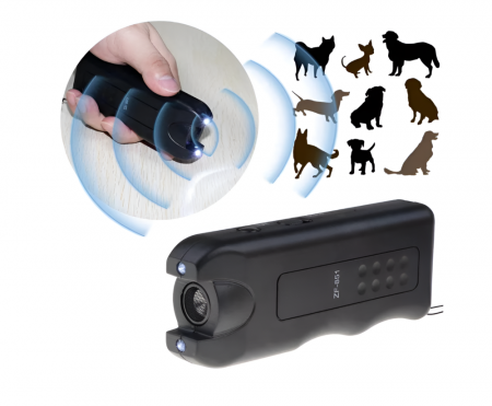 Aparat cu Ultrasunete, Impotriva Cainilor, Raza de Actiune 20m, Negru [7]
