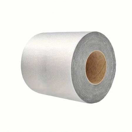 Adezivi si benzi adezive - Banda Adeziva pentru reparatii, cu Finisaj din Aluminiu, Rezistenta la Apa, Aderenta Sporita, 20cm Latime