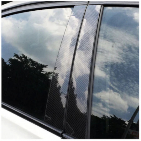 Banda Protectie Auto din Carbon, Tuning Auto, Pentru Prag, Usa, Bara, Bord, Impermeabila, 10cm x 5m [2]