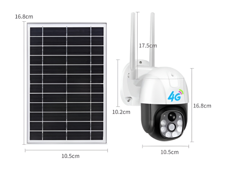 Camera de supraveghere cu SIM 4G si panou solar, eSimplu®, 2K, Acumulator 15600 mAh, Panou Solar 8W, Inregistrare continua 24/7, F1.0 Crystal Night Vision, 4X zoom, stocare card/cloud, Alb [8]