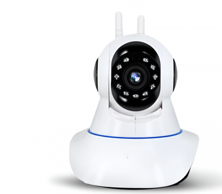 Camera de supraveghere Smart, cu Pan/Tilt 360 grade, Full HD, Utilizare Baby Monitor Wireless Audio Video, Night Vision, Detectarea miscarilor, Two-Way Audio, Alarma sonora si luminoasa [6]