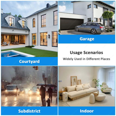 Camera de Supraveghere WiFi Dual Lens, eSimplu®, Rotire 355°, Night Vision Full Color, Detectare Miscare Smart, Audio Bidirectional, Interior/Exterior, Alb [7]