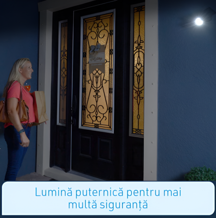 Camera Falsa de Supraveghere cu Senzor de Miscare, Lumina LED, Acumulator, 8 LED-uri Puternice [5]