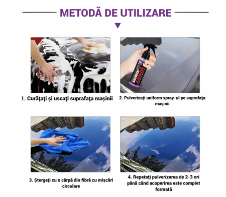 Ceara Auto Ceramic Wax, Efect Rapid, Polishare, Protectie, Stralucire, 100ml [1]