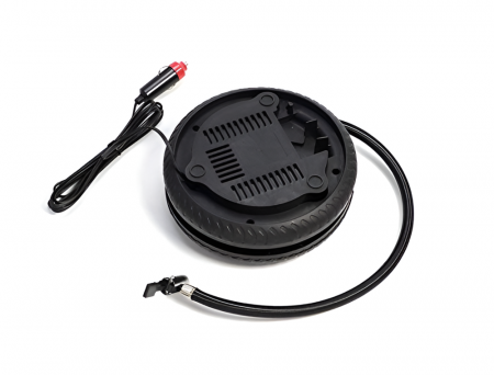 Compresor Aer Auto In Forma De Anvelopa, 12V, 260 PSI, 20l/minut, Pompa Pentru Umflare Anvelopa, Roti Bicicleta Sau Mingi, Negru-rosu [5]