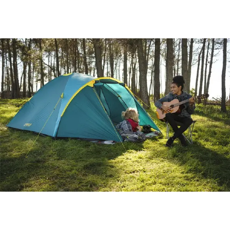 Cort camping 4 persoane, Bestway, poliester, (210 + 100) x 240 x 128 cm [2]