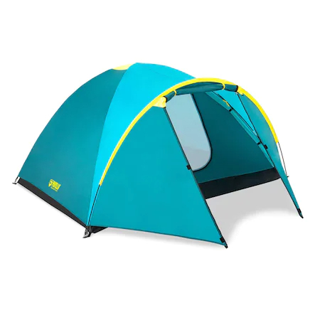 Camping - Cort camping 4 persoane, Bestway, poliester, (210 + 100) x 240 x 128 cm