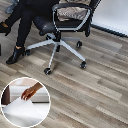 Covoras Protectie Pardoseala Birou, Aspect Mat, Impotriva Zgarieturilor, Transparent, 120x90 Cm [8]