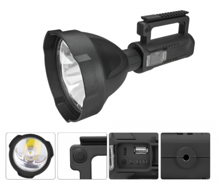Lanterna LED  pentru Pescuit sau Camping, Reincarcabila, functie PowerBank, 4 Moduri Iluminare, Trepied Inclus [1]