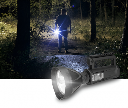 Lanterna LED  pentru Pescuit sau Camping, Reincarcabila, functie PowerBank, 4 Moduri Iluminare, Trepied Inclus [4]