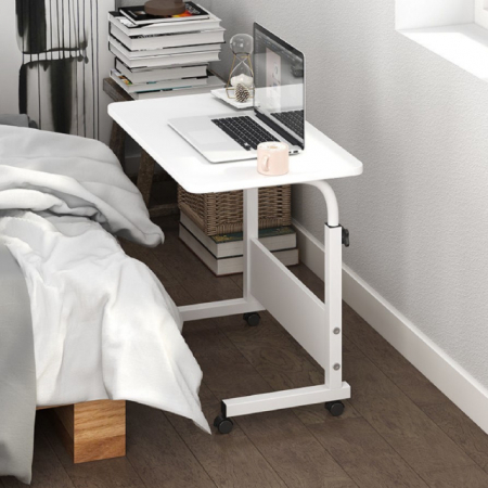 Masuta Laptop Multifunctionala, Reglabila, Cadru Metalic, Blat Mdf, Alb, 60 x 40 cm [8]
