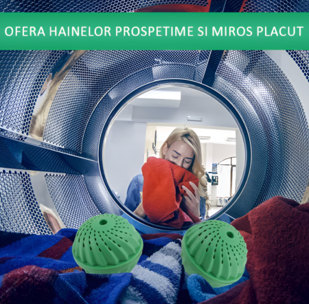 Minge pentru Masina de Spalat, Reduce Depunerile de Calcar si Rugina, Elimina Mirosurile Neplacute si Bacteriile, 1500 Spalari, Verde [1]